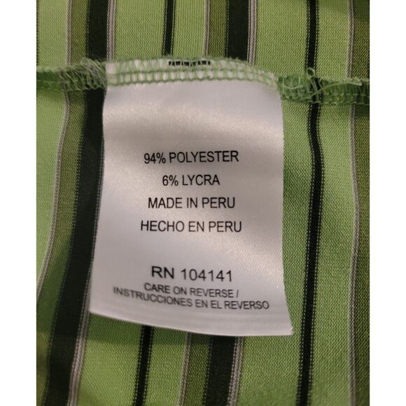 Walter Hagen Mens Green Striped Golf Polo Shirt Size XL - Picture 4 of 6
